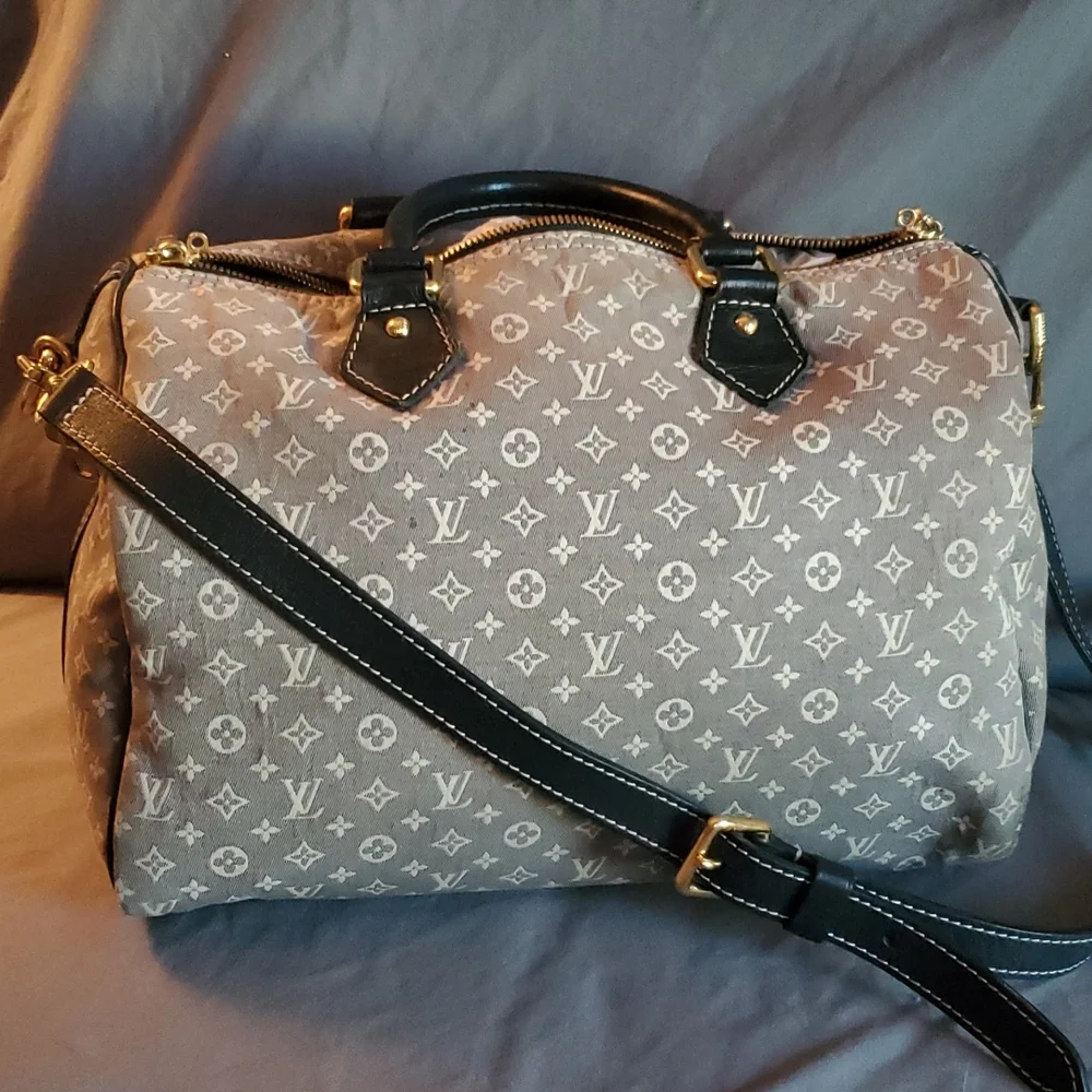 💙 Very Rare Navy Louis Vuitton Bandouliere Speedy 30 - Picture 7 of 10